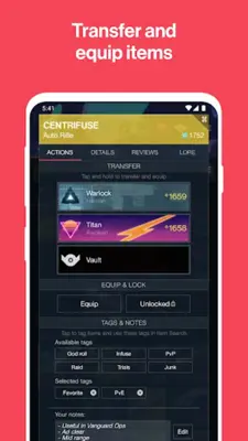 Vault Item Manager - Destiny 2 android App screenshot 6